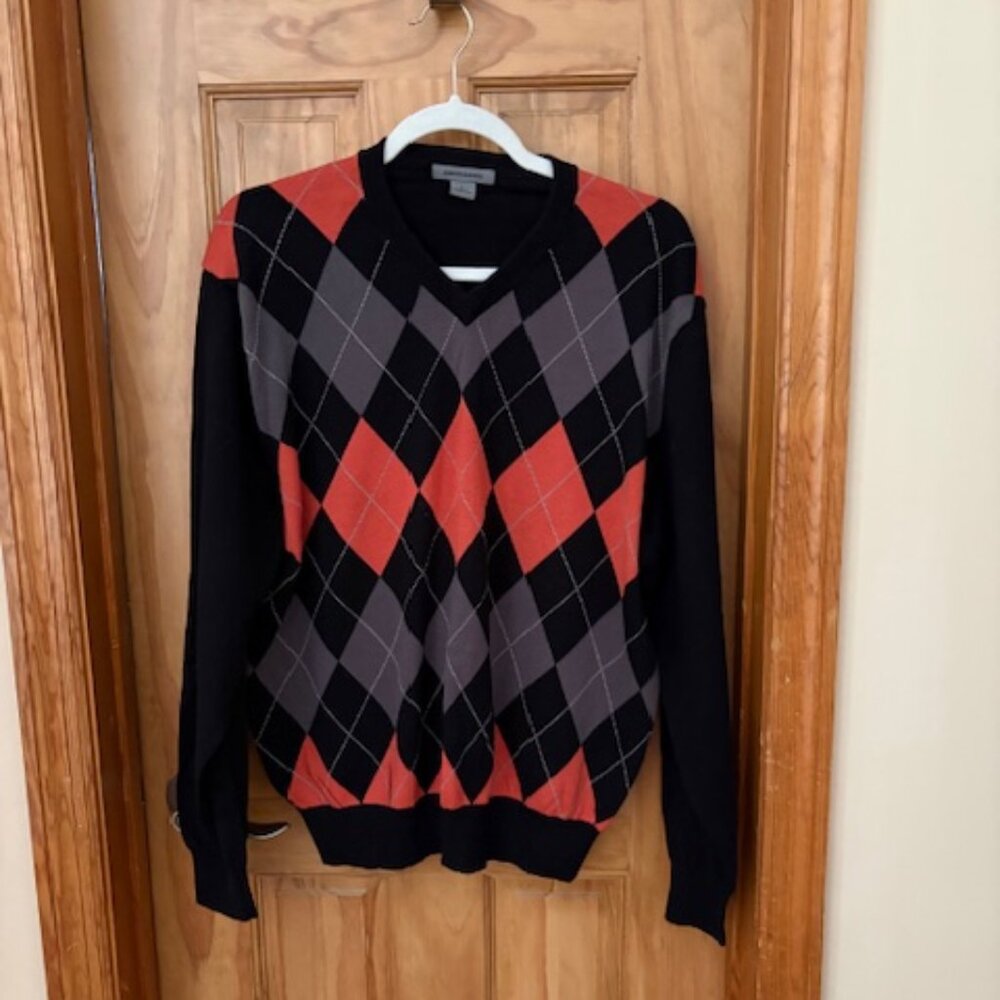 Johnston & Murphy argyle sweater